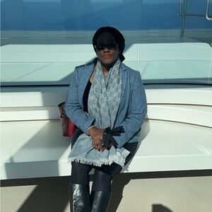 Talbots Blue Bomber Jacket